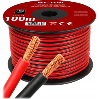 elektrický kabel PROFESIONÁLNÍ KABEL DVOUŽILOVÝ LED CÍVKA 2x1,5mm 100m HQ