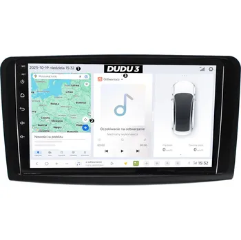 Autorádio AUTORÁDIO S CARPLAY A ANDROID AUTO PRO MERCEDES BENZ ML W164 4/64GB