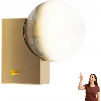 Nástěnné svítidlo Nástěnné svítidlo Zuma Line bílé, zlaté E27 25 W