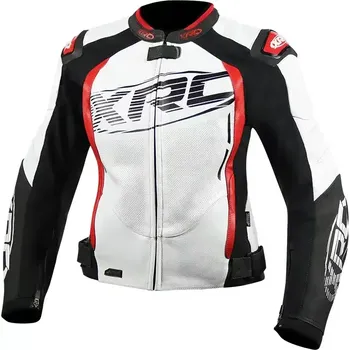 Moto bunda Dámská bunda na motorku XRC Haderg white/blk/red