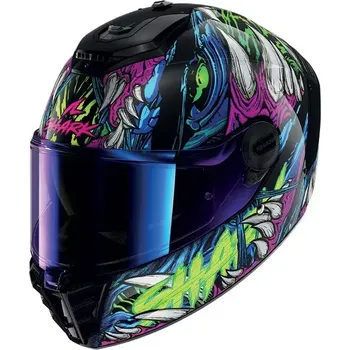 Helma na motorku Shark KGV SPARTAN RS SHAYTAN Black Green Violet vel. XL