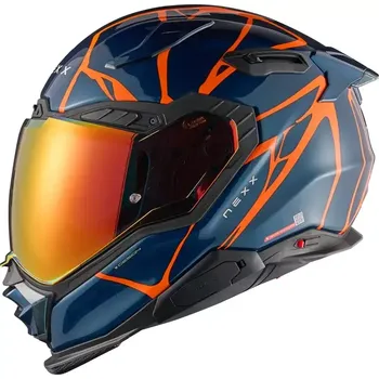 Helma na motorku Helma na motocykl NEXX X.WST 3 B-SIDE teal blue/orange