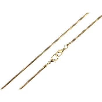 Kabelka Řetízek na kabelku hadí s karabinami délka 120 cm zlatý (Řetízek hadí s karabinami zlatý)