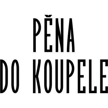 Dóza na potraviny Označto Štítek/nálepka do koupelny Pěna do koupele - SLIM Barva písma: Černá