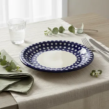 Talíř Plochý talíř Moja Faktoria 26 cm – dekor D - Yin Yang 4