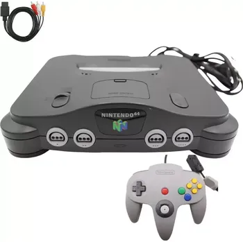 Herní konzole Nintendo N64 Console PAL EUROPE VERSION + Cables & Official Controller