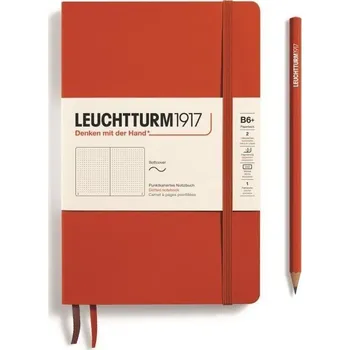 Blok Leuchtturm1917 Zápisník Fox Red Softcover B6+ tečkovaný