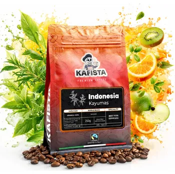 Kafista Výběrová káva Indonesia Kayumas – Espresso (SCA 84) Množství: 250g