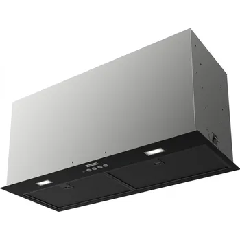 Kuchyňský dřez Franke BOX FLUSH BASIC FBFE BK A70 je vestavný odsavač par o průměru 70 cm v matné černé barvě se silným výkonem až 750 m³/h, LED osvětlením a hliníkovými tukovými filtry. Energetická třída B.