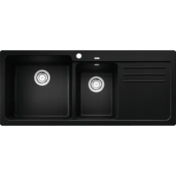 Kávovar Prostorný kuchyňský dřez navržený pro efektivní multitasking. Jeho hladký vnitřek a zvýšené okraje usnadňují čištění a zadržování vody. Elegantní profil doplňuje moderní kuchyňskou estetiku.