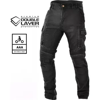 Sportovní oblečení Trilobite Acid Scrambler doublelayer AAA men black jeans vel. 32