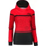 Dámská prémiová mikina ALTISPORT VOJ/ALW023MI01 ČERVENÁ, velikost: XS