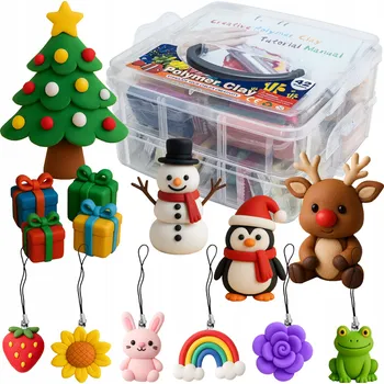 Modelovací hmota POLYMEROVÁ HLÍNA PRO VYTVÁŘENÍ NÁUŠNICOVÝCH PŘÍVĚSKŮ MODELOVACÍ HMOTA + PŘÍSLUŠENSTVÍ