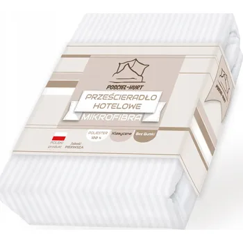 Prostěradlo PROSTĚRADLO HOTELOVÉ 160x220 MIKROVLÁKNO PROUŽKY 1CM