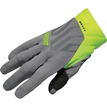 Moto oblečení Rukavice na moto Thor Draft rukavice gray/acid vel. 2XL