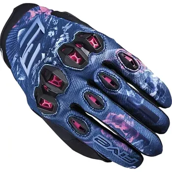 Moto rukavice Dámské rukavice na moto Five Stunt Evo 2 flowers pink vel. M