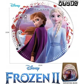Talíř Papírový talíř Frozen - na oslavu / párty