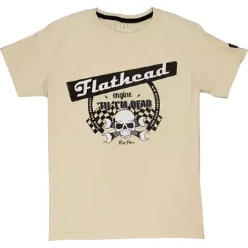 Pánské tričko Tričko Rusty Pistons RPTSM57 Flathead beige vel. 2XL