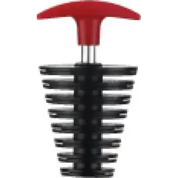 Výfuk pro motocykl Výfuková zarážka Accel MA-652 T black/red