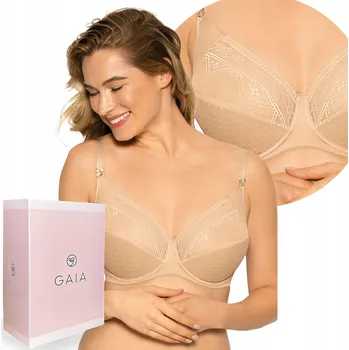 Podprsenka Gaia podprsenka měkká béžová velikost 85G