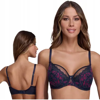 Dámské spodní prádlo Ava podprsenka s měkkými košíčky modrá velikost 70E