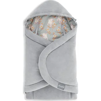 Zavinovačka Sleepee Fusak/zavinovačka/deka do autosedačky Vintage Animals Sky Blue