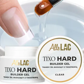 Lak na nehty Stavební Gel Na Prodlužování nehtů ALLELAC 45 g Hard Builder Gel Clear
