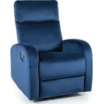 Relaxační křeslo OLIMP velvet modré