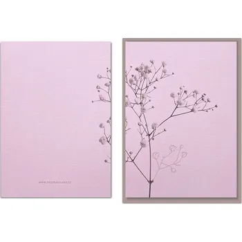 Přání s kytičkou nevěstin závoj