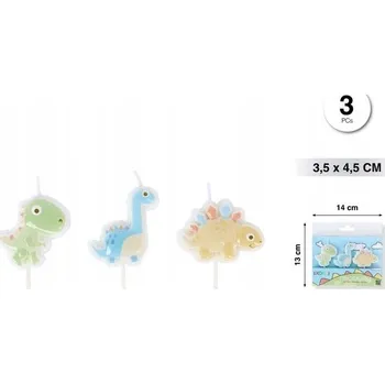 Dortová svíčka Narozeninová svíčka dinosaurus - dekorace na dort