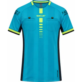 saller REFREE II - dres pro rozhodčí BARVA: 149 světle modrá-černá, Velikost: XXL Profesionální rozhodcovský dres se dvěma kapsami