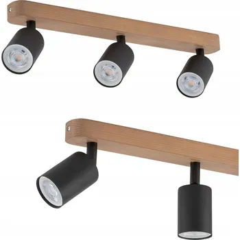 Stropní bodové svítidlo obdélníkové TK-Lighting černé