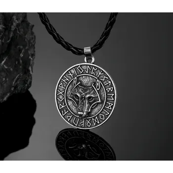 Náhrdelník B-TOP Vikingský pánský náhrdelník VLK / HAVRANI Typ: Typ 1