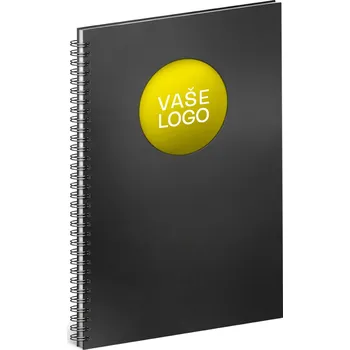 Blok Notes - Twin černá/žlutá, 21 x 29,7 cm