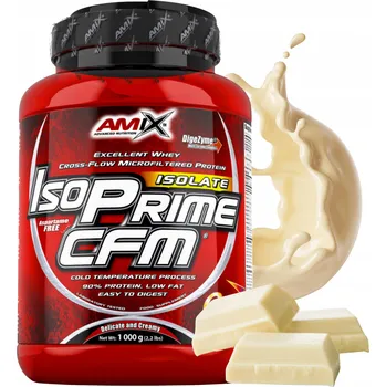 Protein WPI Proteinový Izolát AMIX ISOPRIME CFM Bílá Čokoláda Koktejl pro Hubnutí