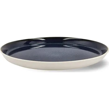 Talíř Jídelní talíř GASTRO 27 cm, bílá / tmavě modrá, kamenina, Bitz