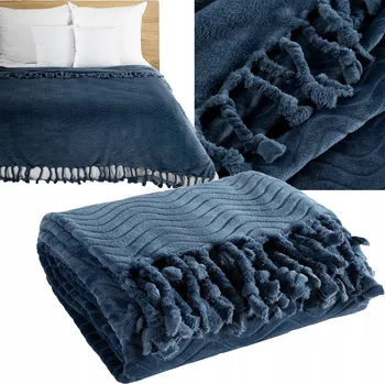 deka Deka Eurofirany polyester 150 cm x 200 cm modrá