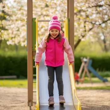 Dívčí bunda Dívčí softshellová bunda s fleecem, tmavě růžová se světle růžovými rukávy a kapucí (Dětská softshellová bunda s kapucí – větruodolná a voděodolná bunda pro holky)