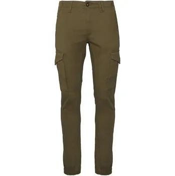 Pánské kalhoty Jack & Jones Kalhoty z materiálu Paul Flake 12141844 Zelená Tapered Fit 33_34