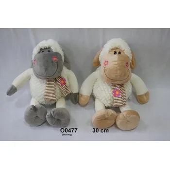 plyšák Plyšová Hračka Ovečka Beránek Hnědá - 42 cm