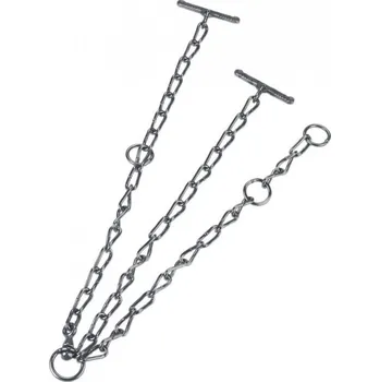Chov hospodářského zvířete Řetěz vázací pro krávy, leštěný, článek d 6mm, obrtlík, délka jednoduchého úvazu 65cm, obvod krku 110cm