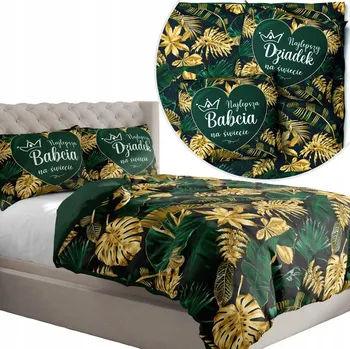 Povlečení POVLEČENÍ PRO BABIČKU A DĚDEČKA DÁREK 160X200 + DVA POVLAKY NA POLŠTÁŘ 70X80 364