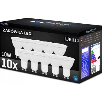 Žárovka LED žárovka GU10 Masterled 10 W studená bílá 6500 K 1000 lm 10 ks