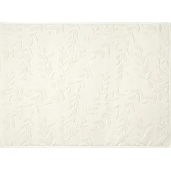 Koupelnová předložka Koupelnová předložka 60x90 krémová s reliéfním vzorem bavlna