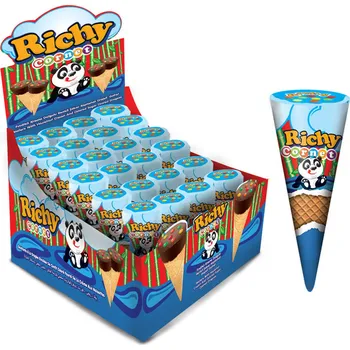 Bonbon Richy Cornet 25g cena za kartonové balení (Kartonové balení : 24 ks)