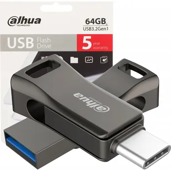 USB flash disk Pendrive Dahua USB-P639-32-64GB 64 GB USB 3.2 černý