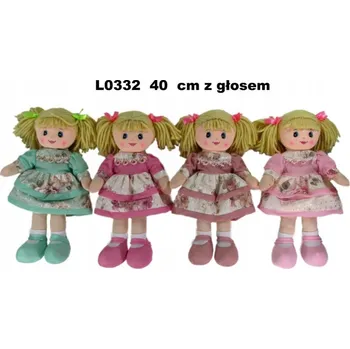 Panenka Hadrová panenka, 4 vzory, 40 cm, 156723 mix, cena za
