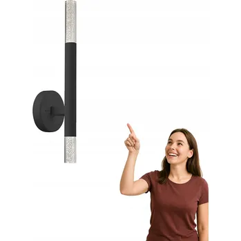 Nástěnné svítidlo Nástěnné svítidlo Zuma Line čiré, černé, integrovaný LED zdroj 5 W