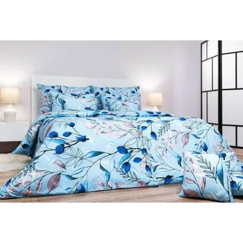 Povlečení Flanelové povlečení Milaya modrá 135x200 70x90