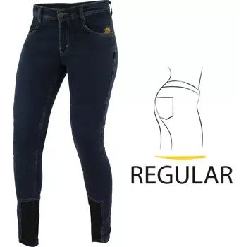 Moto kalhoty Dámské džíny na motorku Trilobite Allshape regular fit blue vel. 32